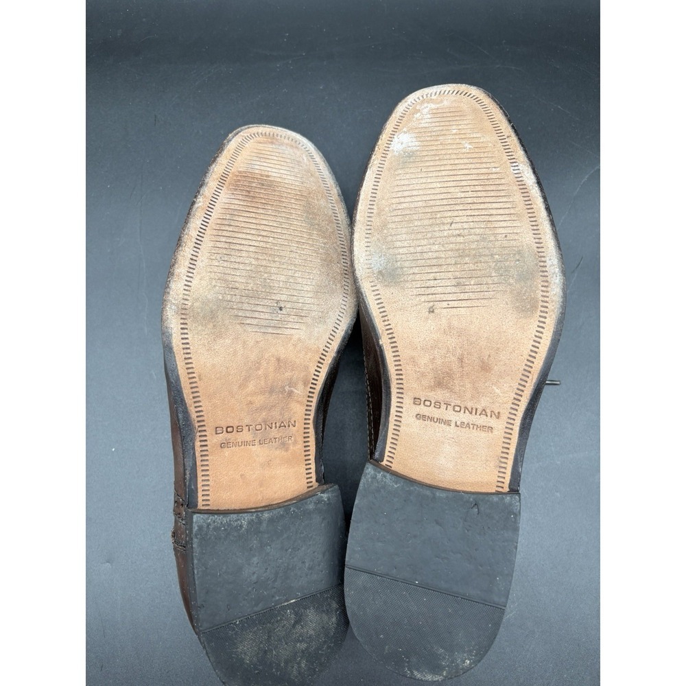 Bostonian Brown Leather Wingtip Oxford Dress Shoes Mens 9W Vintage - Picture 15 of 15